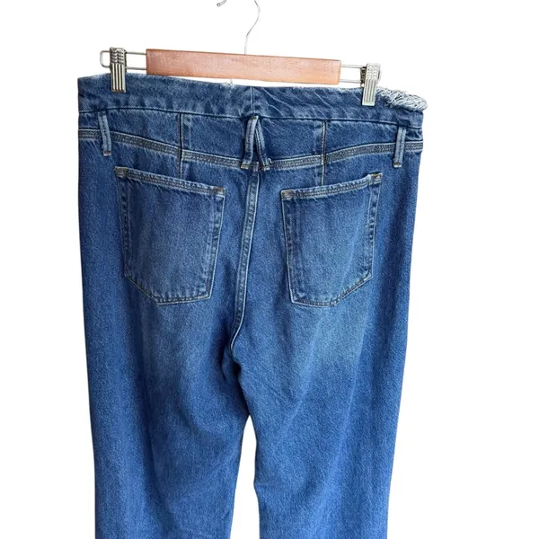 Good American - Good ‘90s Relaxed Jeans Blue Rigid Denim Sz 8 - Image 7