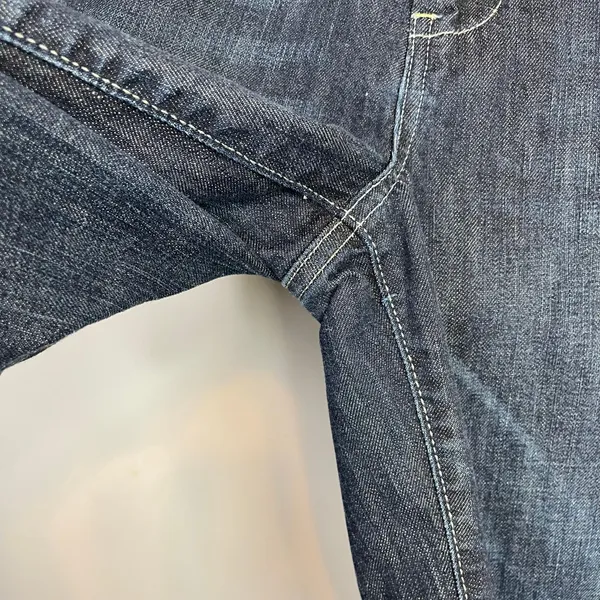 American Eagle Vintage Y2K Mid Rise Wide Leg Flare Trouser Jeans Dark Wash 14 - Image 8