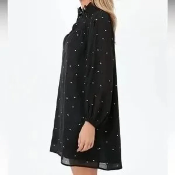 Tuckernuck Pomander Place Size Medium Taylor Dress Black Long Sleeve - Image 7