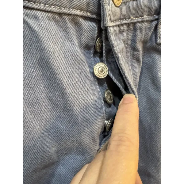We The Free Deep Trance Dropped Boyfriend Jeans Size 24 Button Fly - Image 4