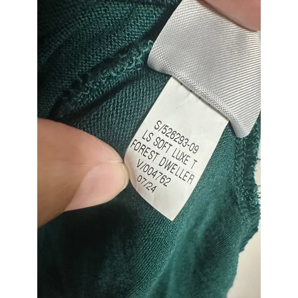 Banana Republic Soft‎ Luxe Turtleneck Top Forest Dweller Green Size M - Image 5