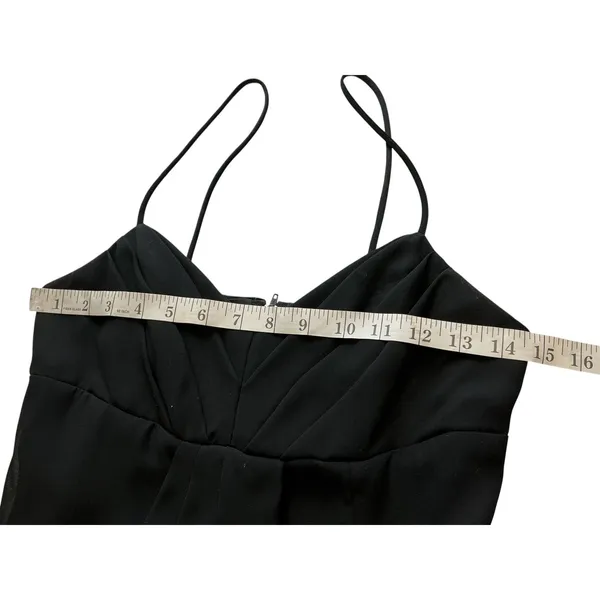 Roberta Black Draped Maxi Dress Sweetheart Neckline Spaghetti Strap Formal Gown - Image 8
