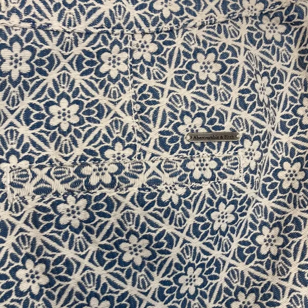 Abercrombie &Fitch| Fancy Blue Tapestry Shorts sz 8 - Image 4