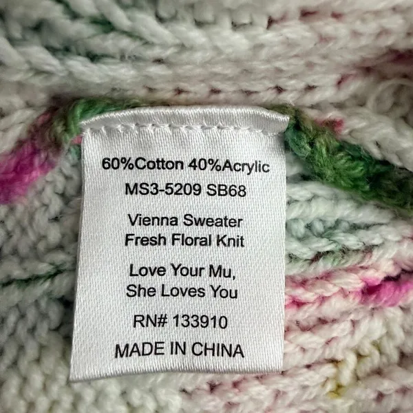 Show Me Your Mumu Vienna Sweater in Fresh Floral Size Large - Image 5