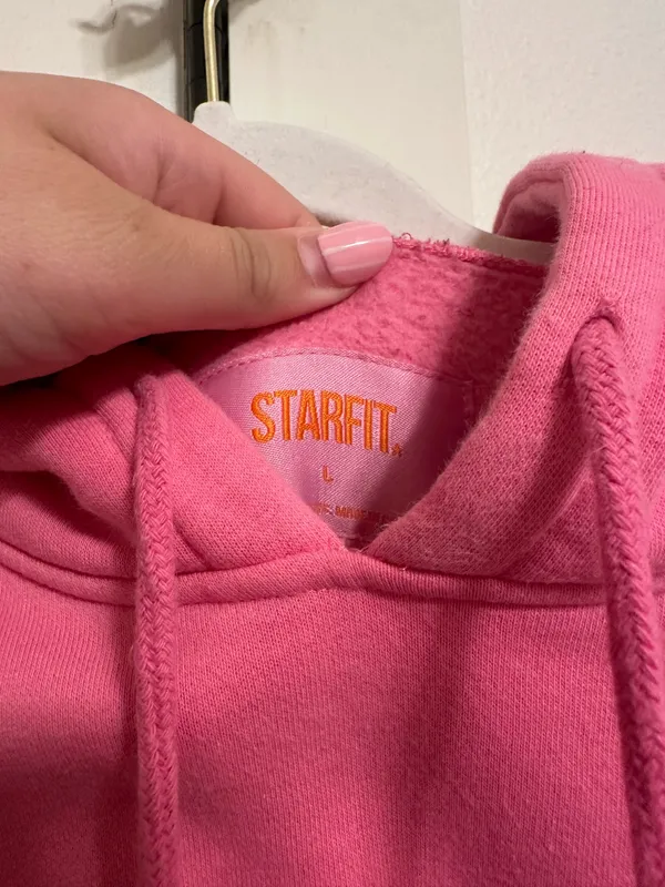 Starfit Hoodie Pink Size L - Image 2