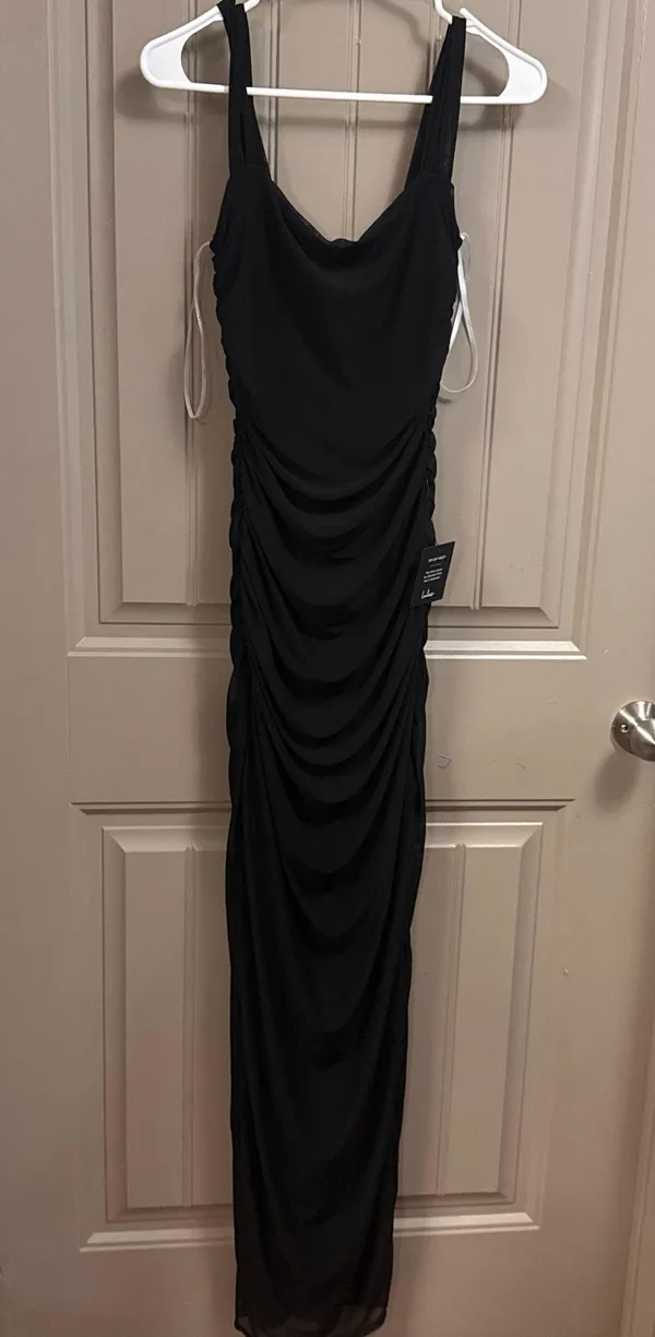 Lulus Black Dress Bodycon - Image 3