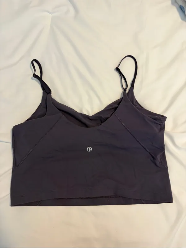 lululemon athletica Purple Align Workout Set with Align Tank and Shorts Size 10 - Image 4