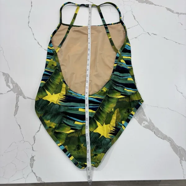 J Crew Swimsuit Womens Size 10 Green Tropical Leaves One Piece Swim NWT - Image 7