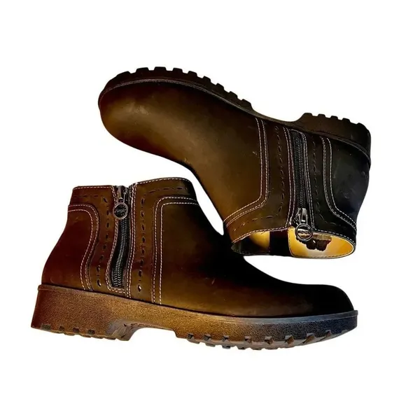 New J sport Women's Jenna Ankle Boots Black With Side Zips Size 8 READ DETAIL - Image 5