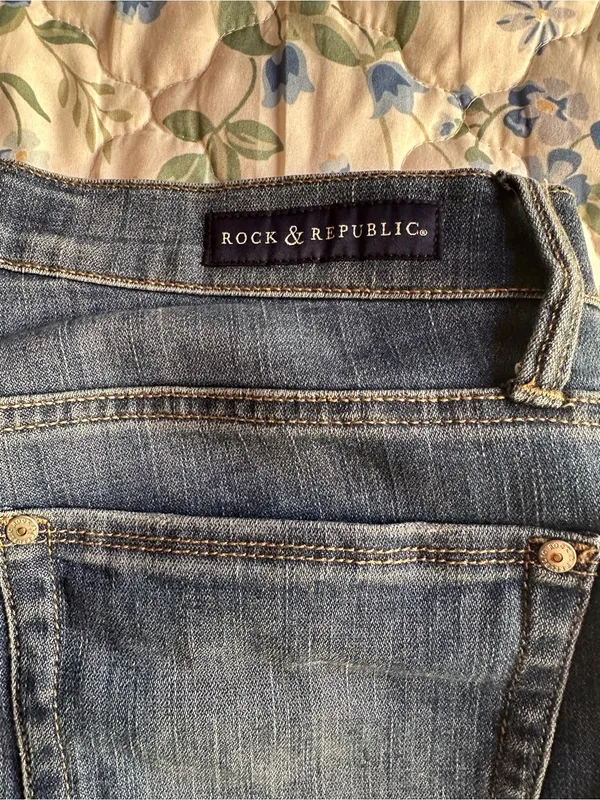 Rock & Republic Blue Denim Jeans - Image 3