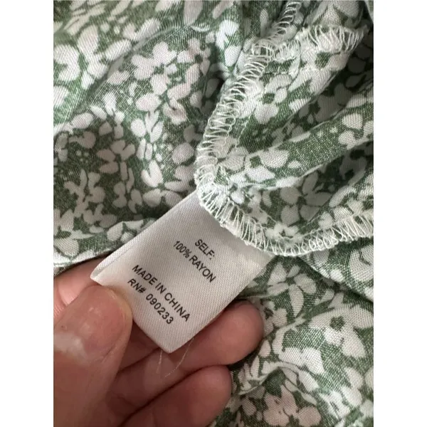 Floral green tank top Green - Image 4