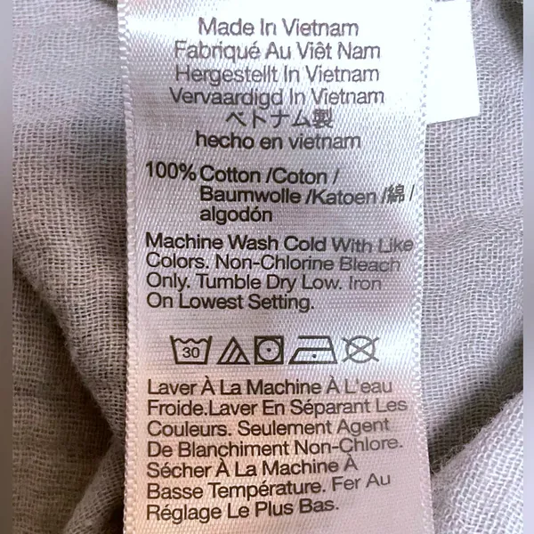 Madewell Babydoll Dress Light Blue‎ Gauze Ruffle Sleeve Pockets Women Medium - Image 8