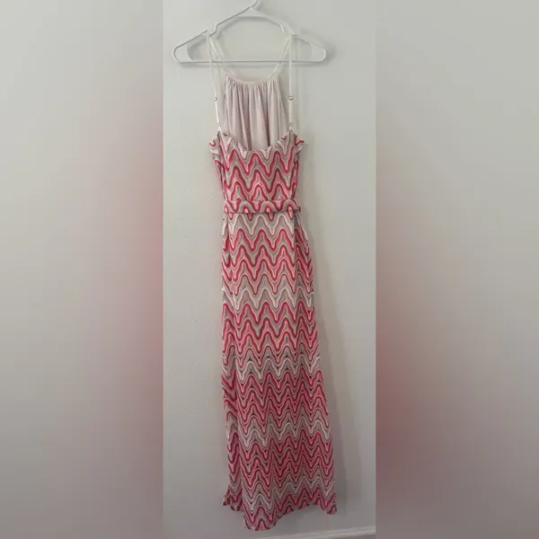 Trina Turk Niksar Knit Maxi Halter Dress Summer Vacation Beachy Boho Crochet 4 - Image 2