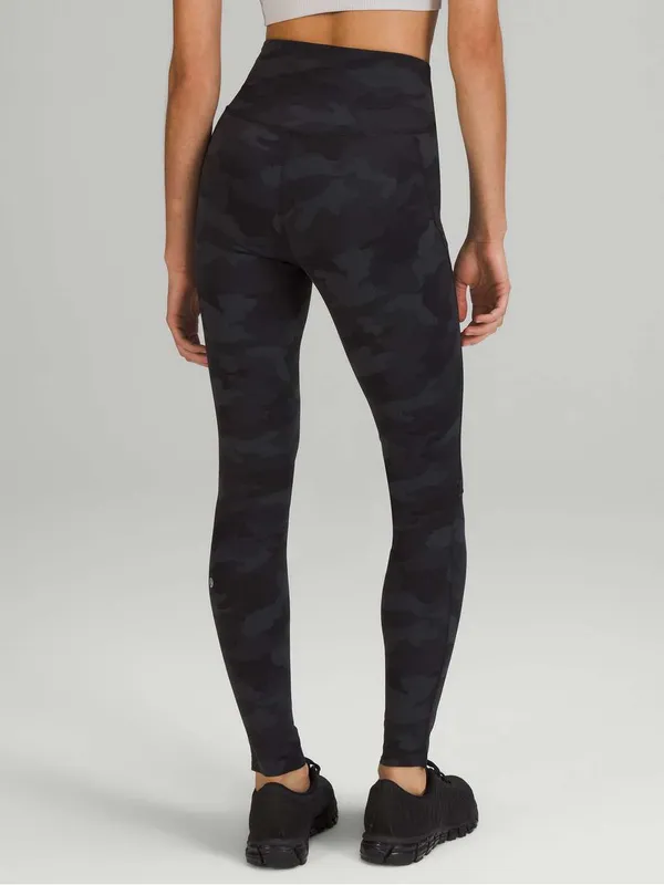Lululemon Base Pace High-Rise Tight 28" *Brushed Nulux Black Camo Size 10 - Image 3