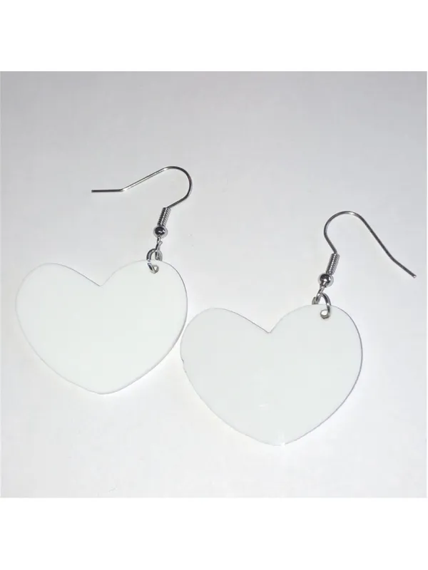 Colorful Teacher Heart Earrings - Image 3