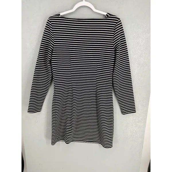 Vero Moda Women Dress VMTAILOR LS ABK Striped Long Sleeve Black White Size 36 - Image 3