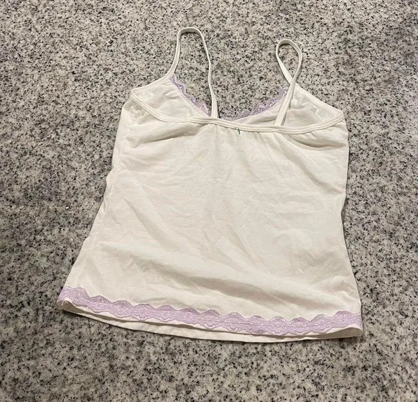 White Tank Top Lace - Image 2