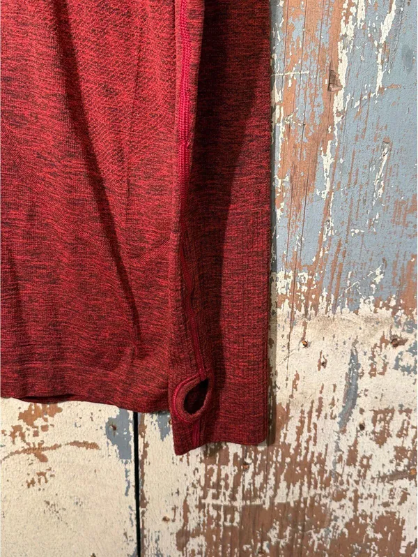 Women's Lululemon Swiftly Tech Long Sleeve Red Crew shirt size 8 - Image 3