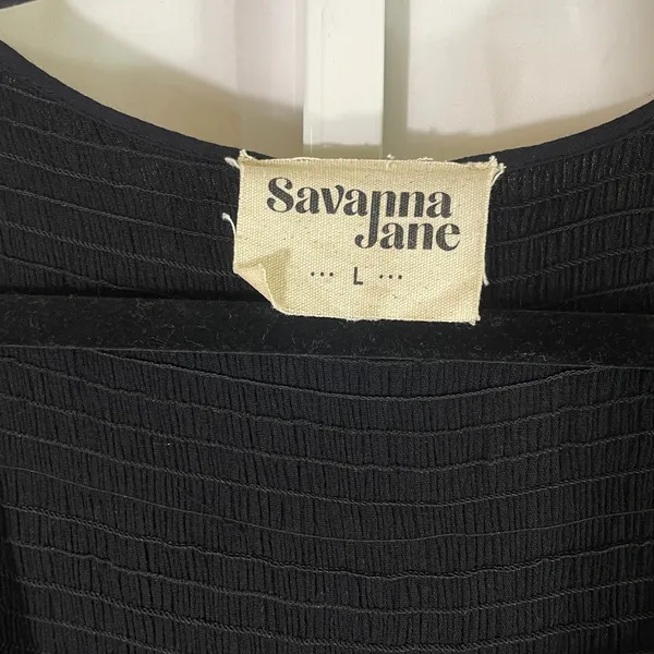 Savanna Jane Renaissance Aline Flare Dress - Women Size L - Black - Image 4