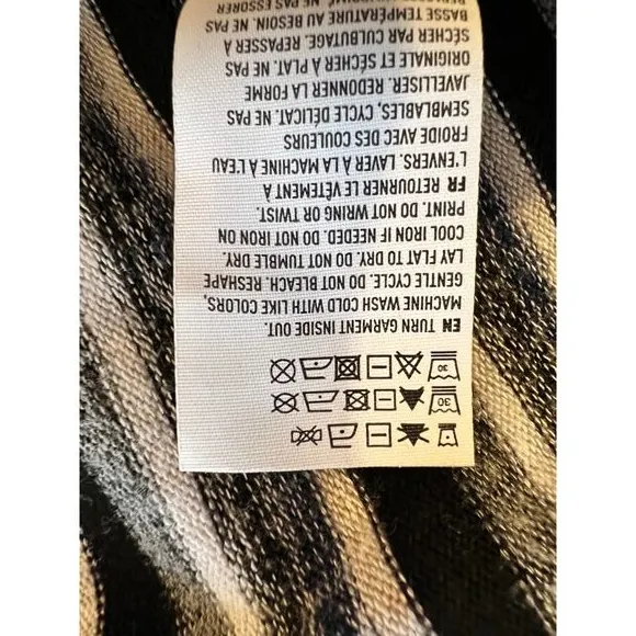 American Eagle‎ Outfitters Soft and Sexy Plush Long Size L Black Blue Gray White - Image 5
