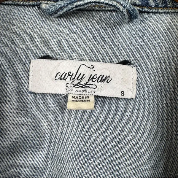 Carly Jean Los Angeles Jean Jacket‎ Size Small - Image 3