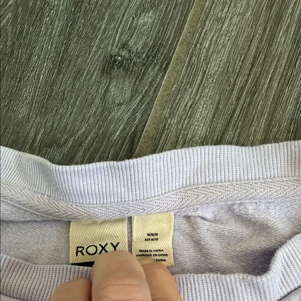 Roxy womens Light Purple super soft modal-lightweight crewneck top medium - Image 2