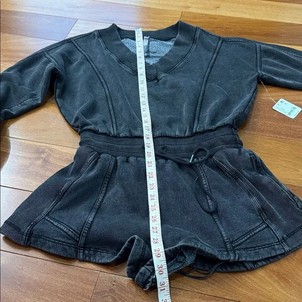 NWT Free People ‎ Movement Intercept Relaxed Fit Black Romper size XS - Image 12