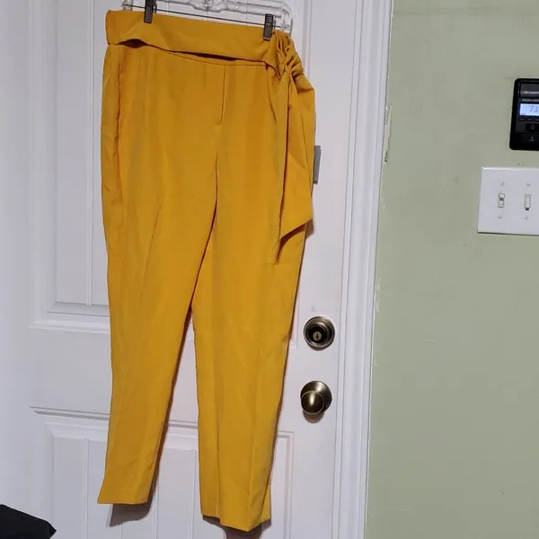 Marc Ney York Mustard Pants Size L - Image 4