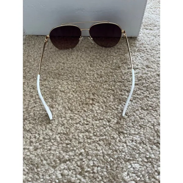 Guess aviator sunglasses retro rose gold steampunk grunge metal sophisticated - Image 4