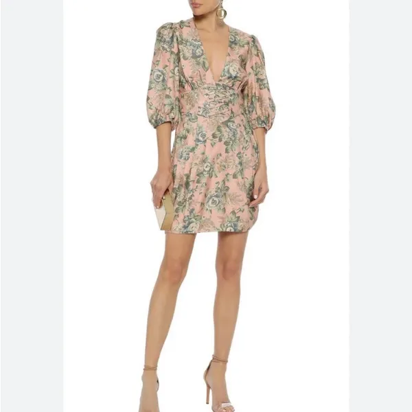NWOT Zimmermann Tempest Lace Up Dress - Image 2
