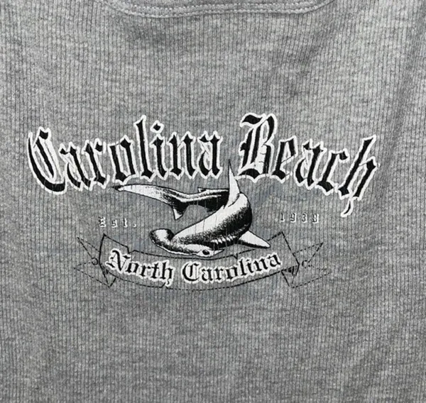 Dasix small cotton North Carolina Carolina Beach crop Top - Image 2