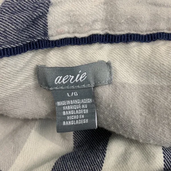 Aerie Plaid Flannel Romper sz Large - Image 2