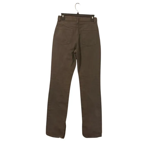 Zara High Rise Straight Leg Jeans Size 4 Brown Taupe Signature Denim - Image 2