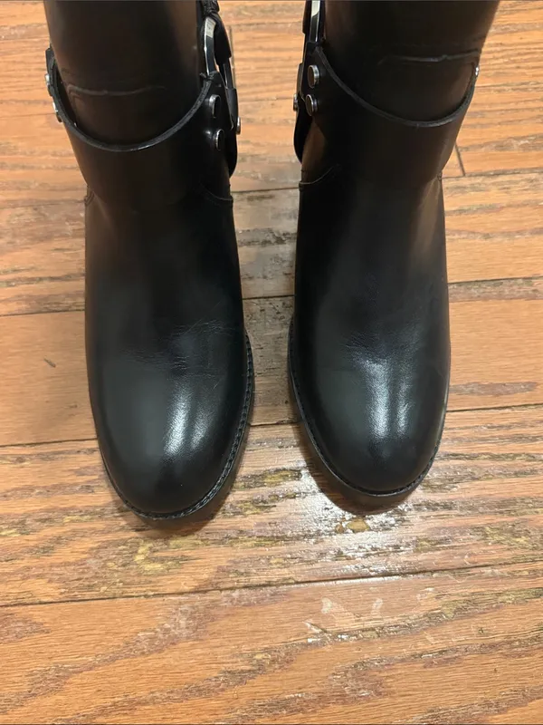 NEW Frye Jean Harness Boots Leather Black Size 8.5 - Image 7