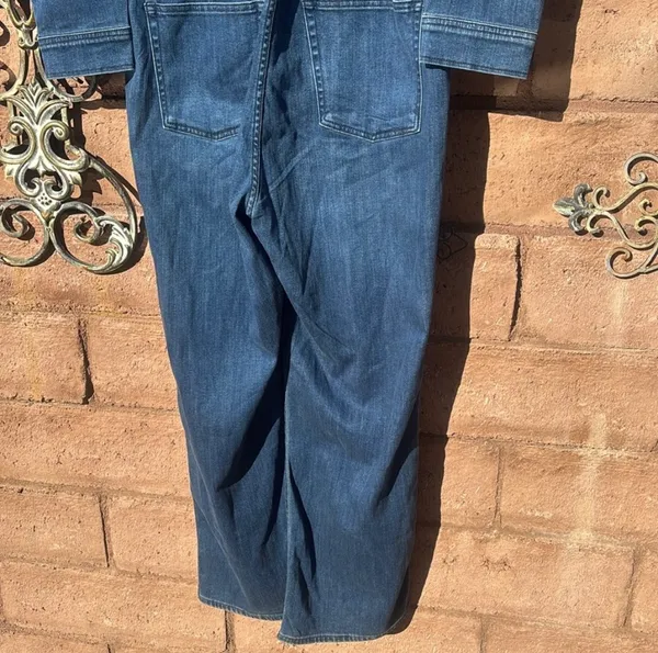 3x1 NYC Denim Jumpsuit Sz Large Straight Leg Long Sleeve Button Up Collared NWT - Image 9