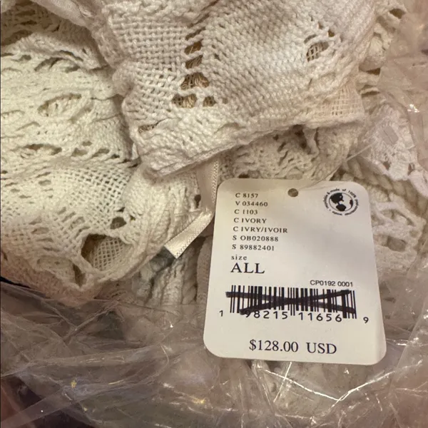 FREE PEOPLE Bell Sleeve Lace Duster in Ivory, One Size, New with Tag MSRP $128 - Image 16