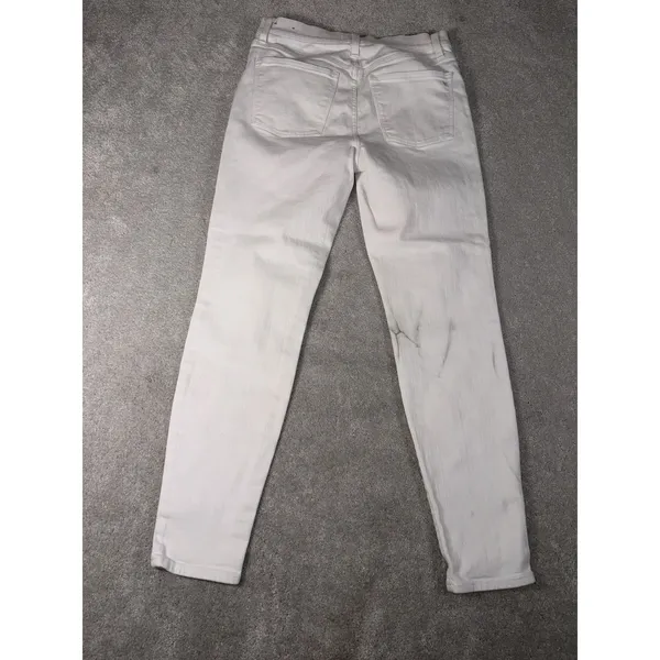 madewell‎ 9" high riser skinny jeans white 28 Spots On Back - Image 5
