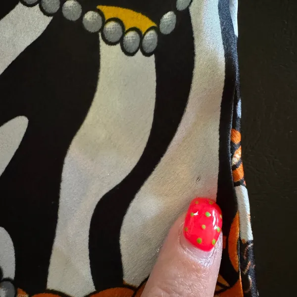 Guess Malou Cowl Satin Slip Dress S Zebra Chain Print Mini Y2K Mobb Wife‎ Bold - Image 12