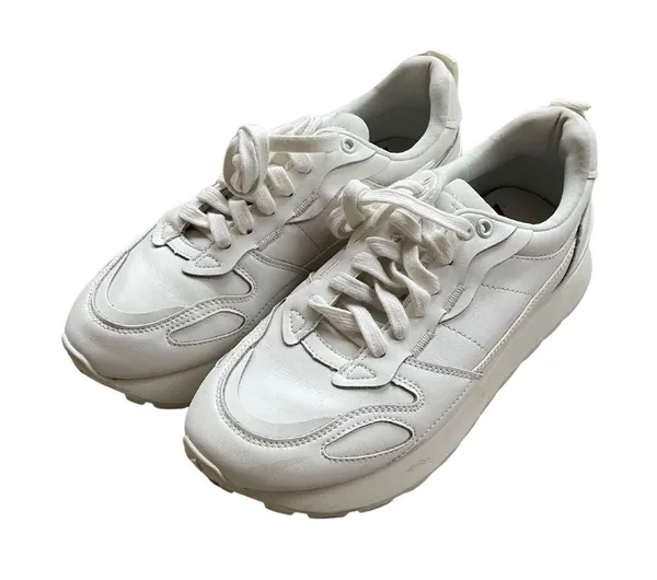 Zara Leather Athletic Sneakers Size 38 US Size 7.5 - Image 2