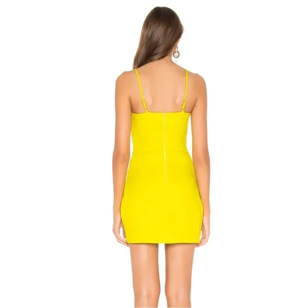 REVOLVE Superdown Anahi Neon Yellow Mini Dress NWT XXS *READ* - Image 3