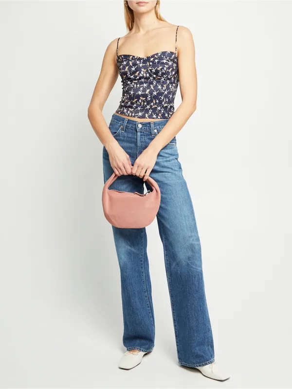 NWT few moda Cordelia Top size small S navy floral O.p.t Tibi tie shoulder tank - Image 3