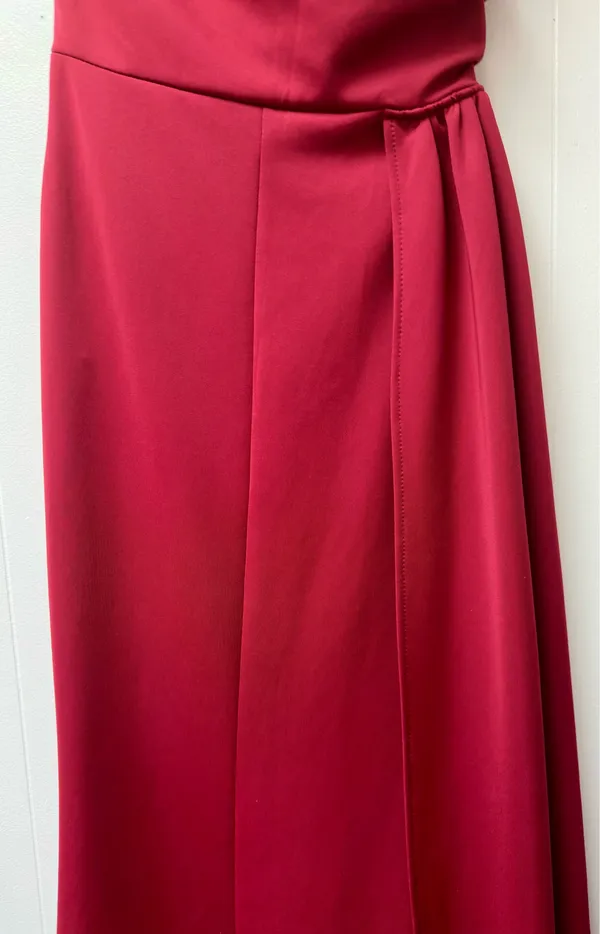 Boutique Red Matte Formal Dress Maxi - Image 7