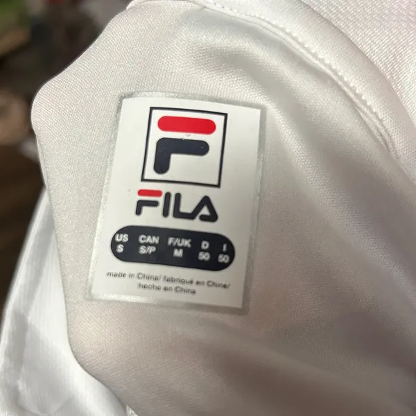 Fila Women’s pickleball quarter-zip pullover. It is a long-sleeve White Small‎ - Image 5