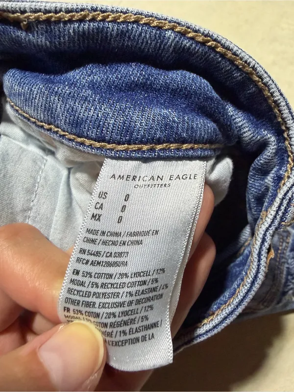 American Eagle Distressed mom Denim Shorts 0 - Image 6