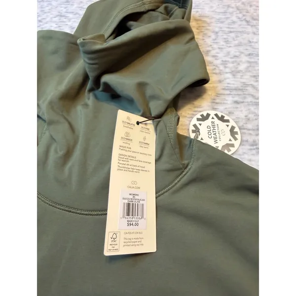 CALIA by Carrie Underwood Womens‎ Cold Weather Balaclava Top Olive Green NWT XS - Image 5
