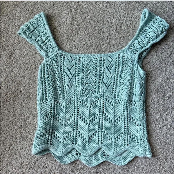 Aeropostale Light Blue Knit Top - Image 3