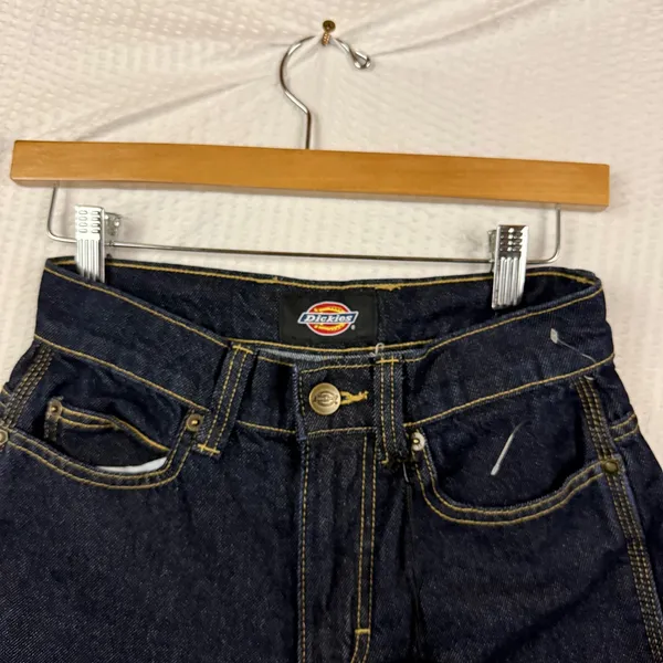 Dickies Womens High Waisted Straight Leg Indigo Denim Jeans FPR36NB Size 25R - Image 5