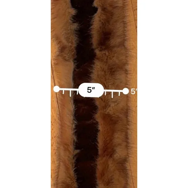 Vintage Mink Fur Collar Stole Brown Real Fur Wrap Detachable Coat Collar Glam - Image 7