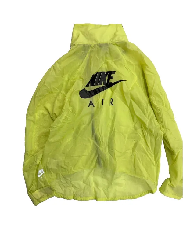 Nike Air Women’s L Volt Neon Yellow Running Jacket Windbreaker Lightweight - Image 12