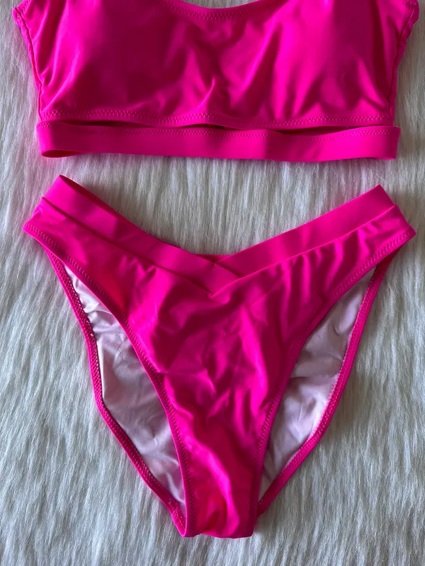 NWOT Pink  Bikini Set - Image 4